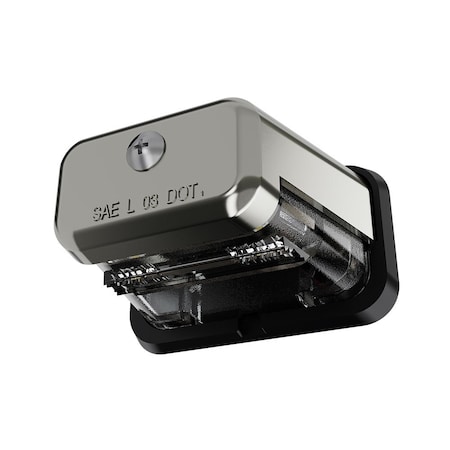 Abrams Stud Mount LED License Plate Light - Chrome TLPL-STM-C